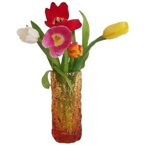 Vintage Whitefriars Bark Vase 9690 Gold